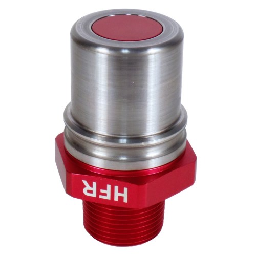 Receiver, 1” High Flow with Cap #1 (RED)