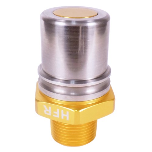 Receiver, 1” High Flow with Cap #2 (GOLD)