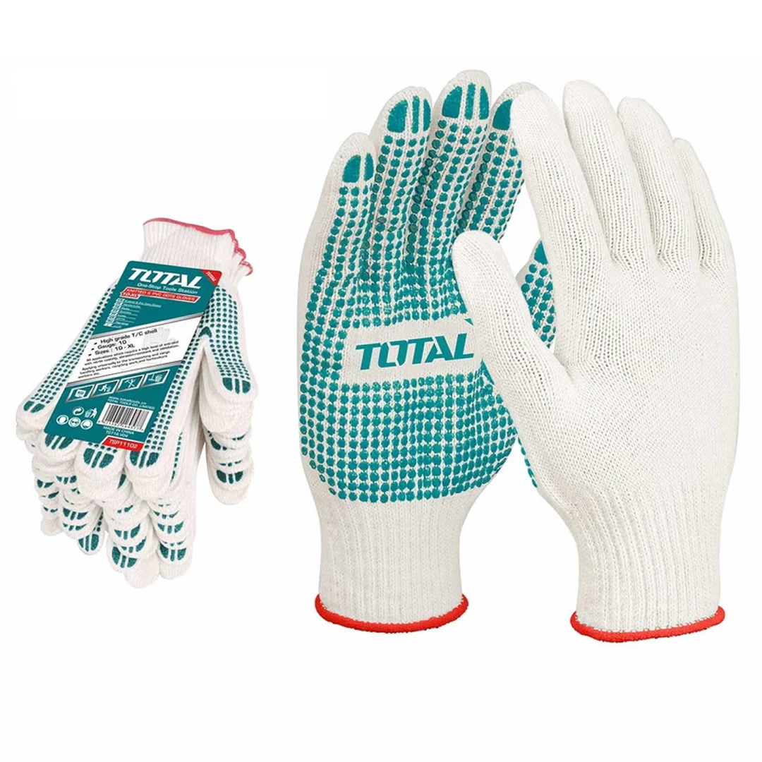 Knitted Gloves With PVC Dots